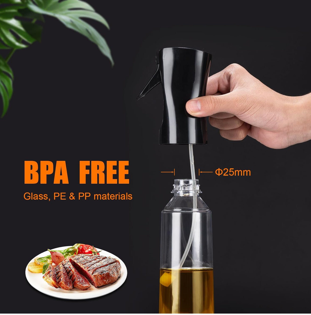 Edible Oil Spray Bottle | Healthy Cooking Oil Sprayer